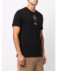 T-shirt à col rond imprimé noir Hydrogen