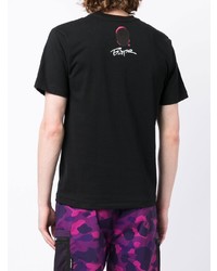 T-shirt à col rond imprimé noir BAPE BLACK *A BATHING APE®