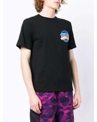 T-shirt à col rond imprimé noir BAPE BLACK *A BATHING APE®