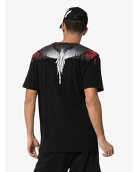 T-shirt à col rond imprimé noir Marcelo Burlon County of Milan