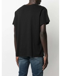 T-shirt à col rond imprimé noir Amiri