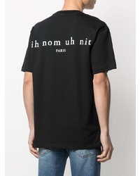 T-shirt à col rond imprimé noir Ih Nom Uh Nit