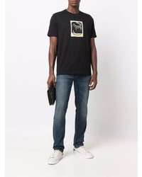 T-shirt à col rond imprimé noir PS Paul Smith