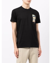 T-shirt à col rond imprimé noir PS Paul Smith