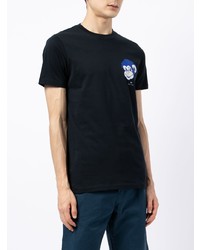 T-shirt à col rond imprimé noir PS Paul Smith