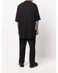 T-shirt à col rond imprimé noir Rick Owens DRKSHDW