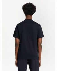 T-shirt à col rond imprimé noir Z Zegna