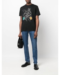 T-shirt à col rond imprimé noir PS Paul Smith