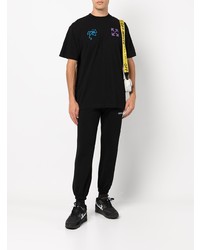 T-shirt à col rond imprimé noir Off-White