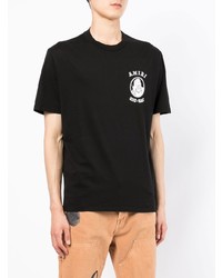 T-shirt à col rond imprimé noir Amiri