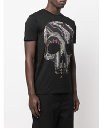 T-shirt à col rond imprimé noir PS Paul Smith