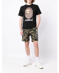 T-shirt à col rond imprimé noir BAPE BLACK *A BATHING APE®