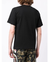 T-shirt à col rond imprimé noir BAPE BLACK *A BATHING APE®