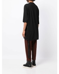 T-shirt à col rond imprimé noir Rick Owens DRKSHDW