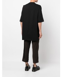 T-shirt à col rond imprimé noir Rick Owens DRKSHDW