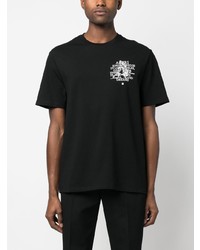 T-shirt à col rond imprimé noir Amiri