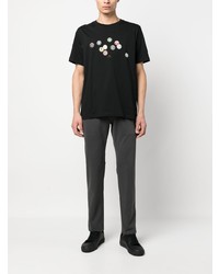 T-shirt à col rond imprimé noir PS Paul Smith