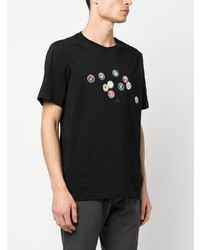 T-shirt à col rond imprimé noir PS Paul Smith