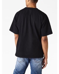 T-shirt à col rond imprimé noir Rhude