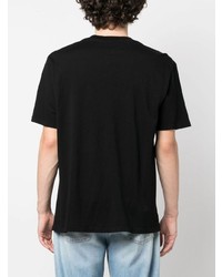 T-shirt à col rond imprimé noir Amiri