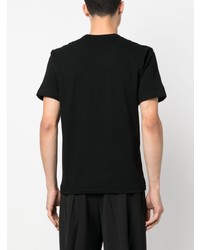 T-shirt à col rond imprimé noir Black Comme Des Garçons