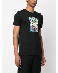 T-shirt à col rond imprimé noir PS Paul Smith