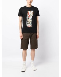 T-shirt à col rond imprimé noir PS Paul Smith