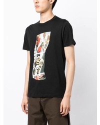 T-shirt à col rond imprimé noir PS Paul Smith