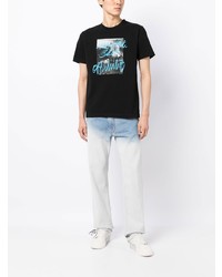 T-shirt à col rond imprimé noir Off-White