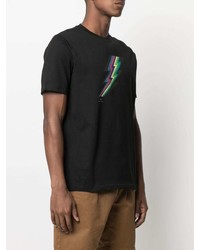 T-shirt à col rond imprimé noir PS Paul Smith