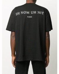 T-shirt à col rond imprimé noir Ih Nom Uh Nit