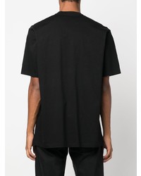 T-shirt à col rond imprimé noir DSQUARED2