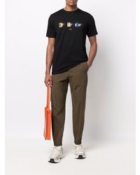 T-shirt à col rond imprimé noir PS Paul Smith