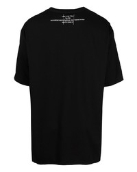 T-shirt à col rond imprimé noir Takahiromiyashita The Soloist