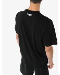 T-shirt à col rond imprimé noir Vetements