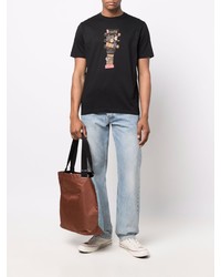 T-shirt à col rond imprimé noir PS Paul Smith