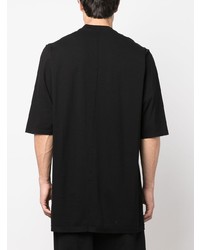 T-shirt à col rond imprimé noir Rick Owens