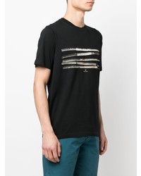 T-shirt à col rond imprimé noir PS Paul Smith