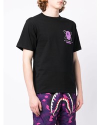 T-shirt à col rond imprimé noir BAPE BLACK *A BATHING APE®