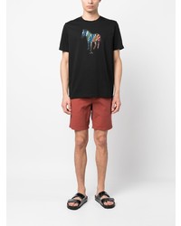 T-shirt à col rond imprimé noir PS Paul Smith