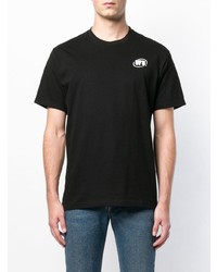 T-shirt à col rond imprimé noir Used Future