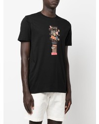 T-shirt à col rond imprimé noir PS Paul Smith