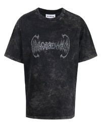T-shirt à col rond imprimé noir Han Kjobenhavn