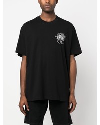 T-shirt à col rond imprimé noir Off-White