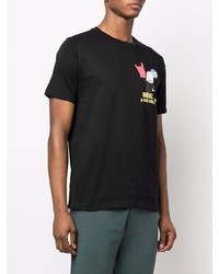 T-shirt à col rond imprimé noir PS Paul Smith