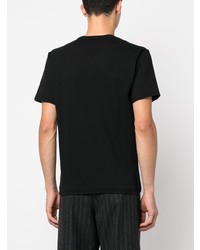 T-shirt à col rond imprimé noir Black Comme Des Garçons