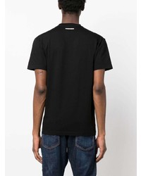 T-shirt à col rond imprimé noir DSQUARED2