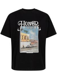 T-shirt à col rond imprimé noir HONOR THE GIFT