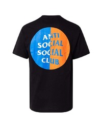 T-shirt à col rond imprimé noir Anti Social Social Club