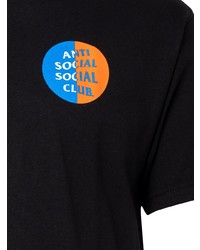 T-shirt à col rond imprimé noir Anti Social Social Club